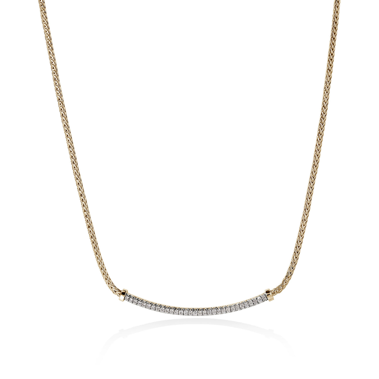 JH Essentials 14K Yellow Gold Diamond Pave Necklace by John Hardy