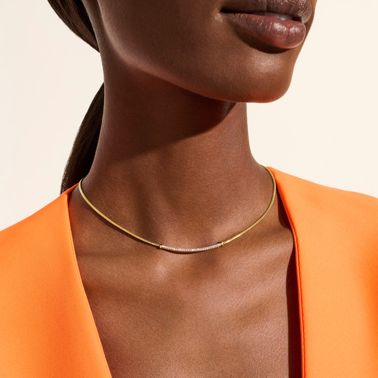 JH Essentials 14K Yellow Gold Diamond Pave Necklace by John Hardy