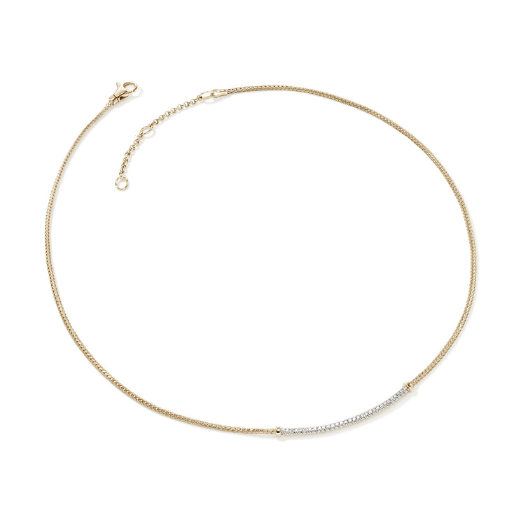 JH Essentials 14K Yellow Gold Diamond Pave Necklace by John Hardy