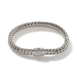 Icon Silver Diamond Pave Bracelet by John Hardy