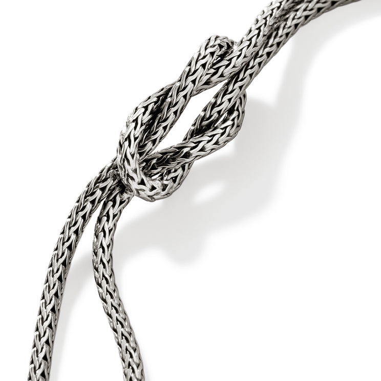 Love Knot Silver Chain Double Row Bracelet by John Hardy