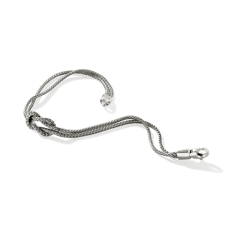 Love Knot Silver Chain Double Row Bracelet by John Hardy