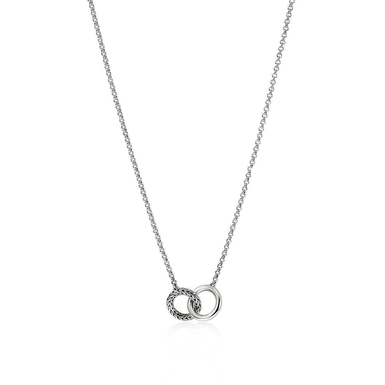 Essentials Silver Mini Rolo Chain Interlinking Necklace by John Hardy