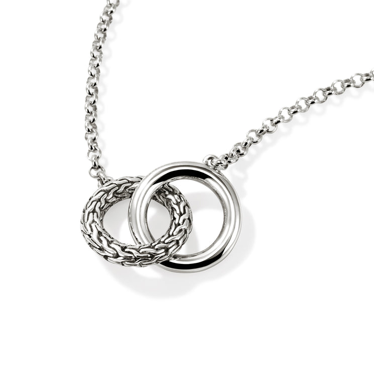 Essentials Silver Mini Rolo Chain Interlinking Necklace by John Hardy