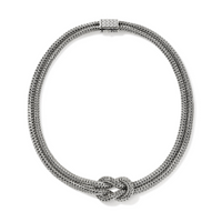Love Knot Silver Double Chain Necklace by John Hardy