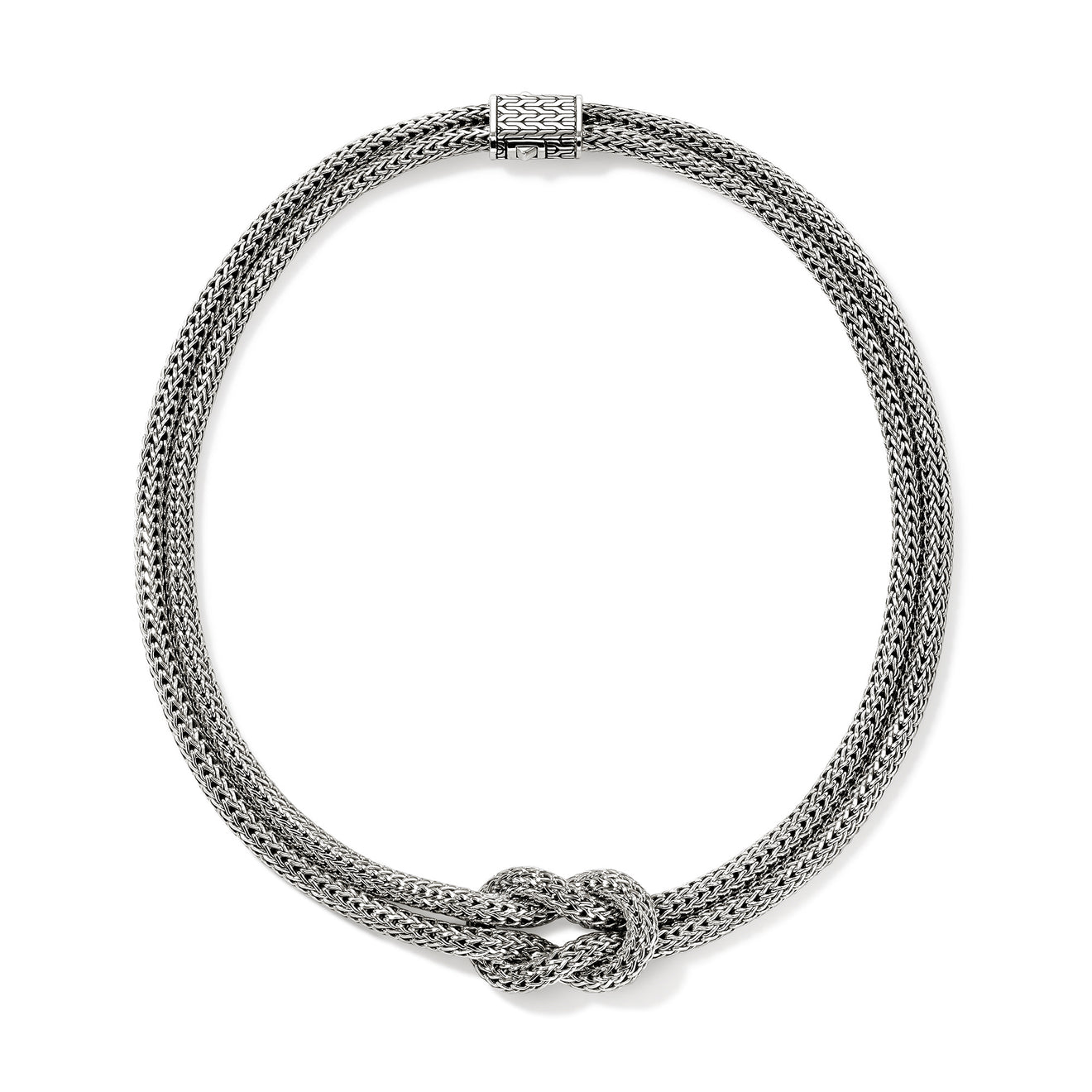 Love Knot Silver Double Chain Necklace by John Hardy