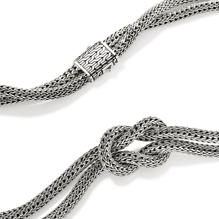 Love Knot Silver Double Chain Necklace by John Hardy