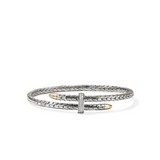 Spear Two Tone Diamond Pave Bypass Flex Cuff by John Hardy