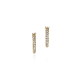 JH Essentials 14K Gold Diamond Pave Hoop Earrings by John Hardy