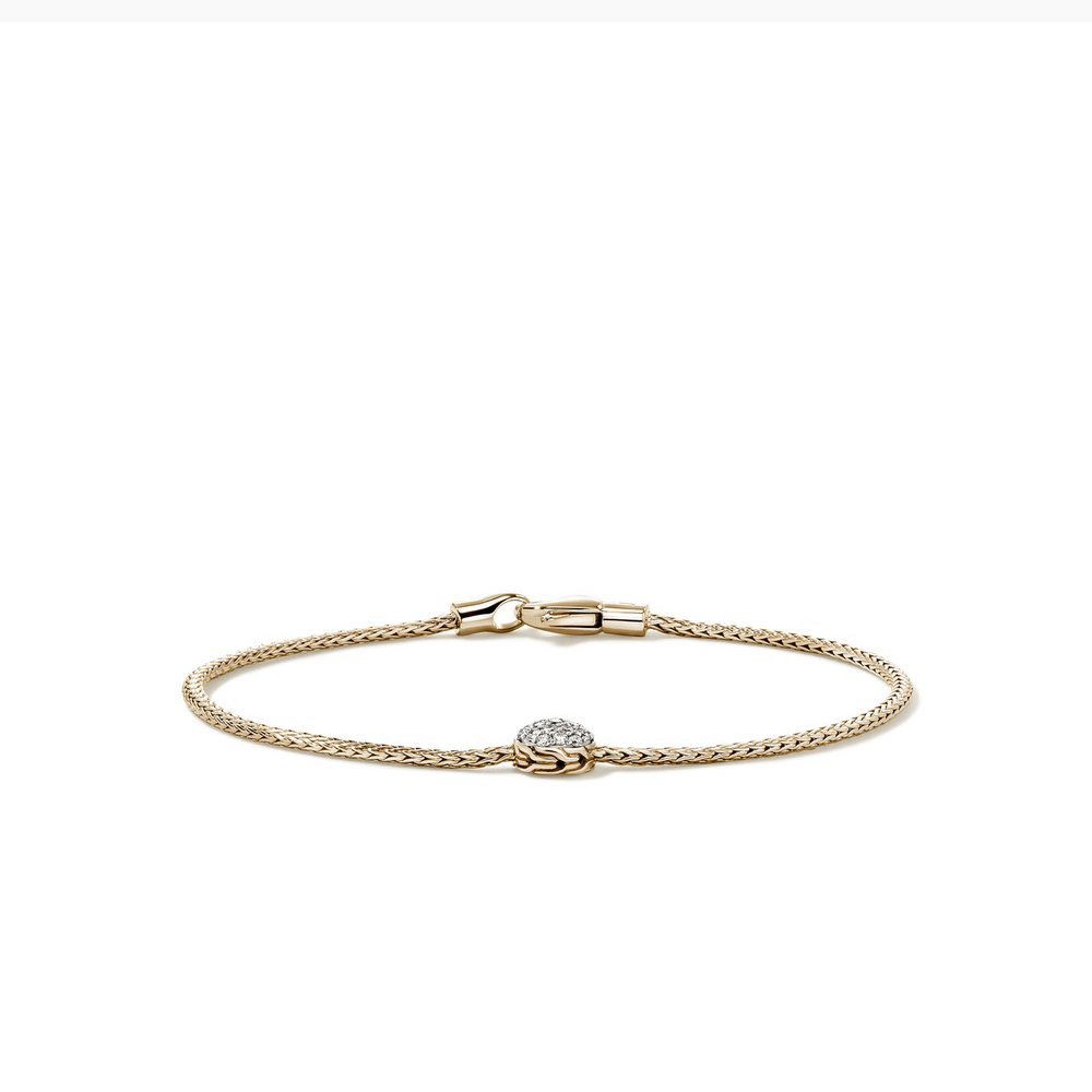 JH Essentials 14K Gold Diamond Pave Bracelet by John Hardy