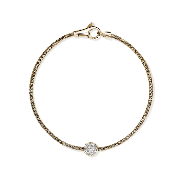 JH Essentials 14K Gold Diamond Pave Bracelet by John Hardy