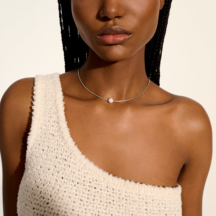 JH Essentials Silver Cultured Fresh Water Pearl Necklace by John Hardy
