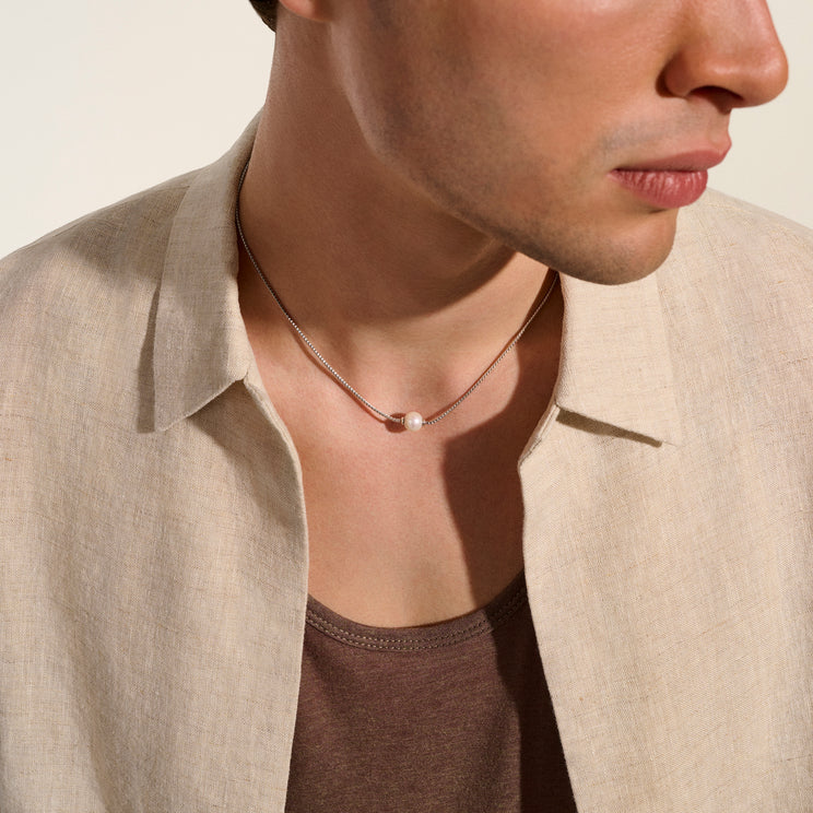 JH Essentials Silver Cultured Fresh Water Pearl Necklace by John Hardy