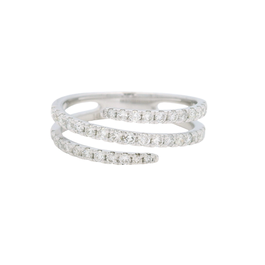 14K White Gold Diamond Fashion Ring
