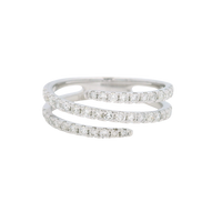 14K White Gold Diamond Fashion Ring