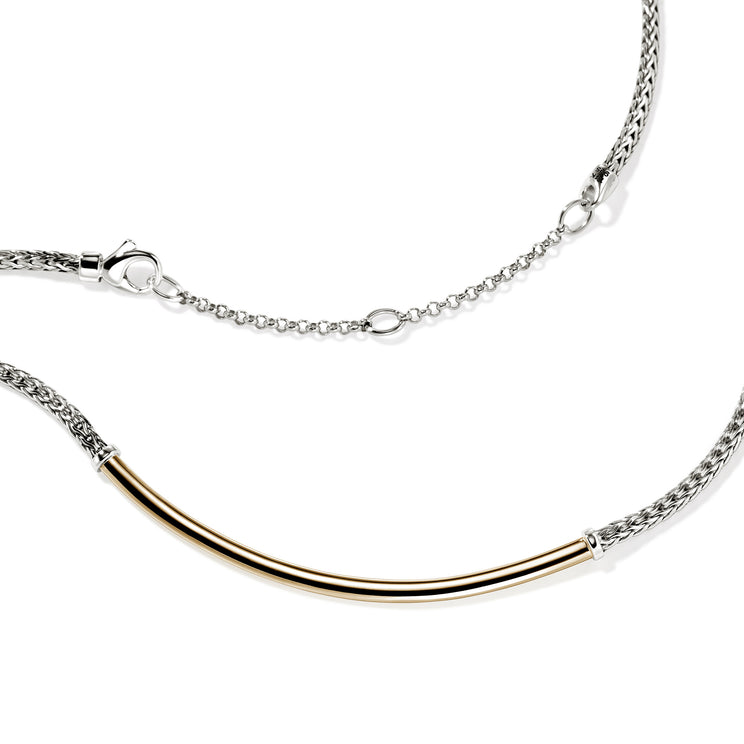 JH Essentials 14K Gold & Silver Mini Chain Necklace by John Hardy