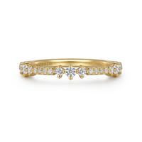 14K Yellow Gold 0.23cttw SI H-I Diamond Ladies Ring by Gabriel & Co