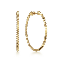 Yellow Gold Bujukan Classic Hoop Earrings