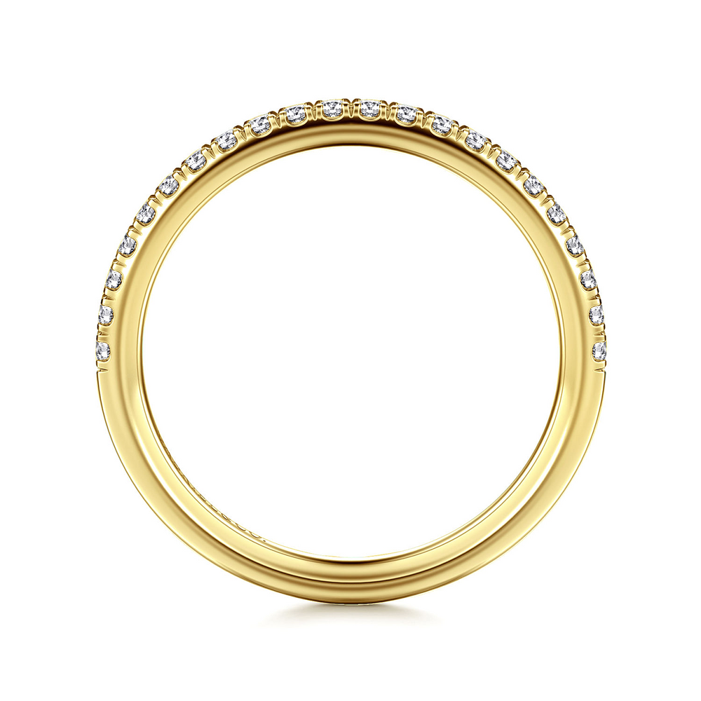 Yellow Gold Diamond Matching Wedding Band