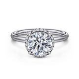 White Gold Diamond Semi-Mount Engagement Ring