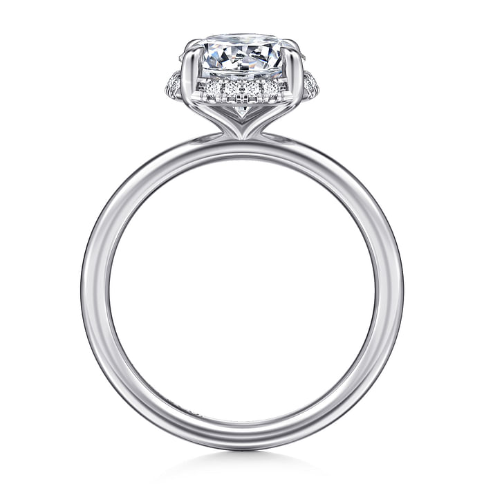 White Gold Diamond Semi-Mount Engagement Ring