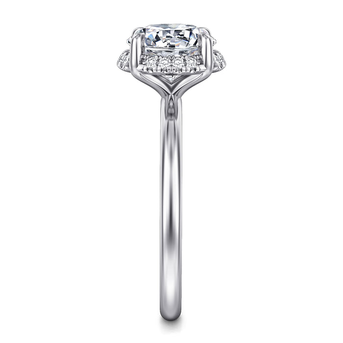 White Gold Diamond Semi-Mount Engagement Ring