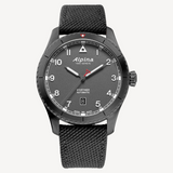 Startimer Pilot Automatic WR100 SS with Gray Strap by Alpina