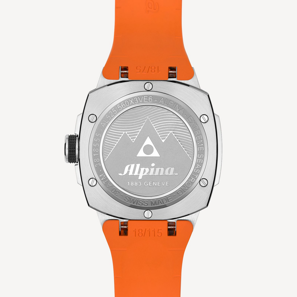 Seastrong Diver Extreme Automatic with Orange Strap by Alpina