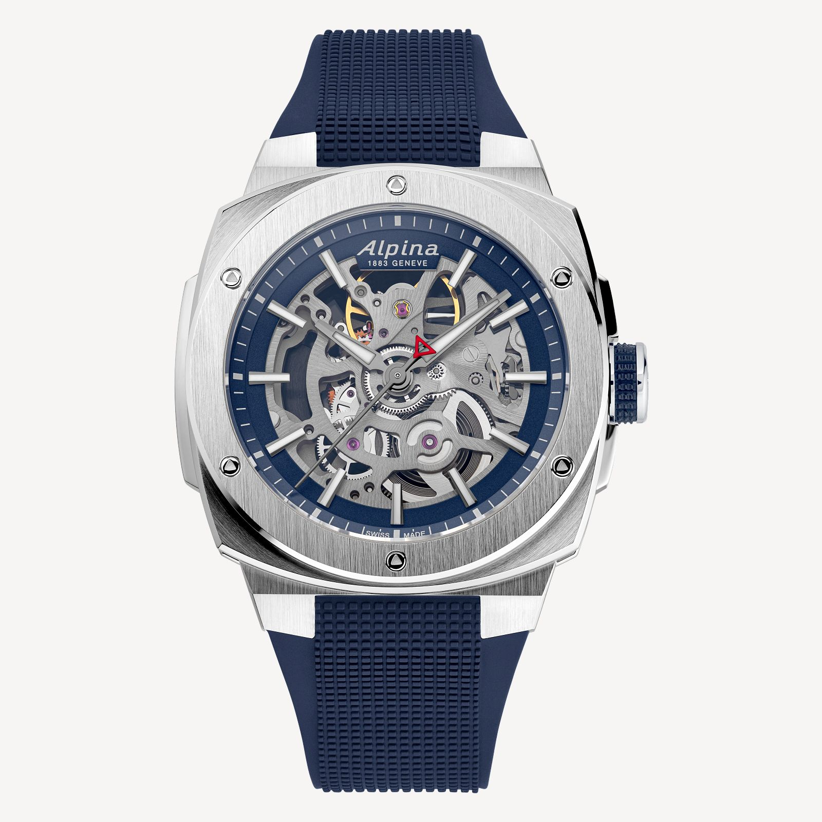 Men's Extreme Skeleton Automatic Alpiner in Navy Blue by Alpina