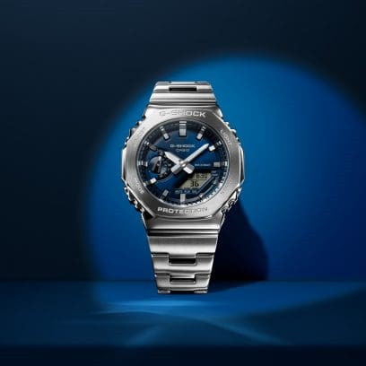 Steel Watch with Navy Blue Dial by G-Shock