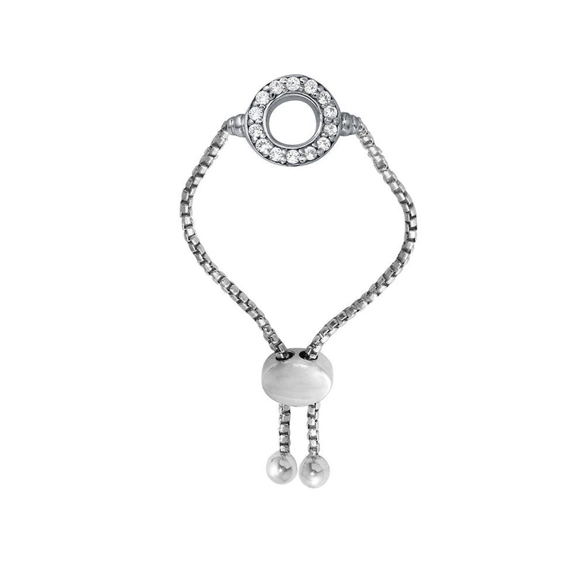 Sterling Silver Rhodium Plated Ring Diamondlite CZ