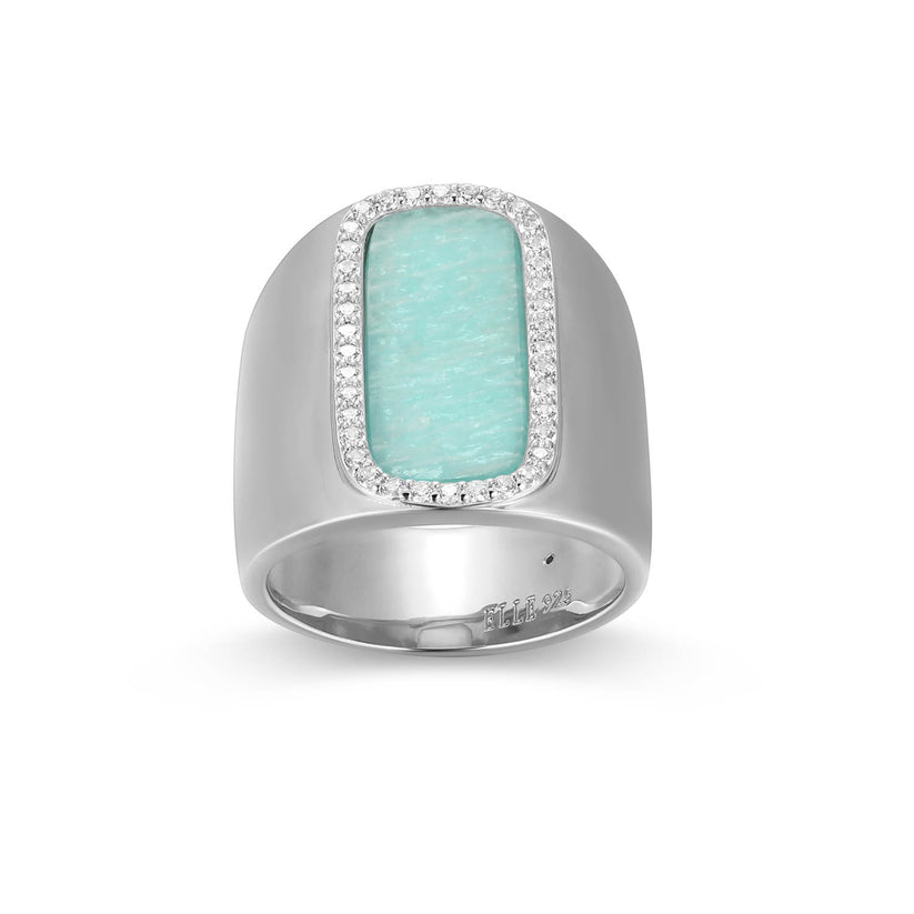 Sterling Silver Amazonite Ring
