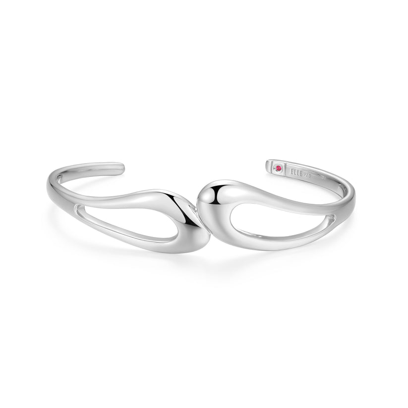 Classic Cuff Silver Earrings