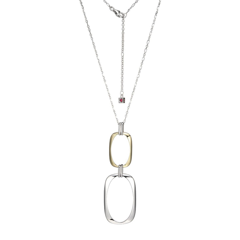Silver & Gold Two-Tone Pendant