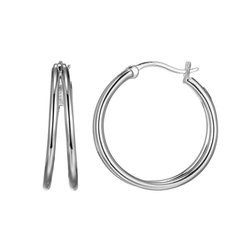 Simpatico Plated Hoop Earrings