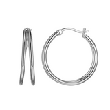 Simpatico Plated Hoop Earrings