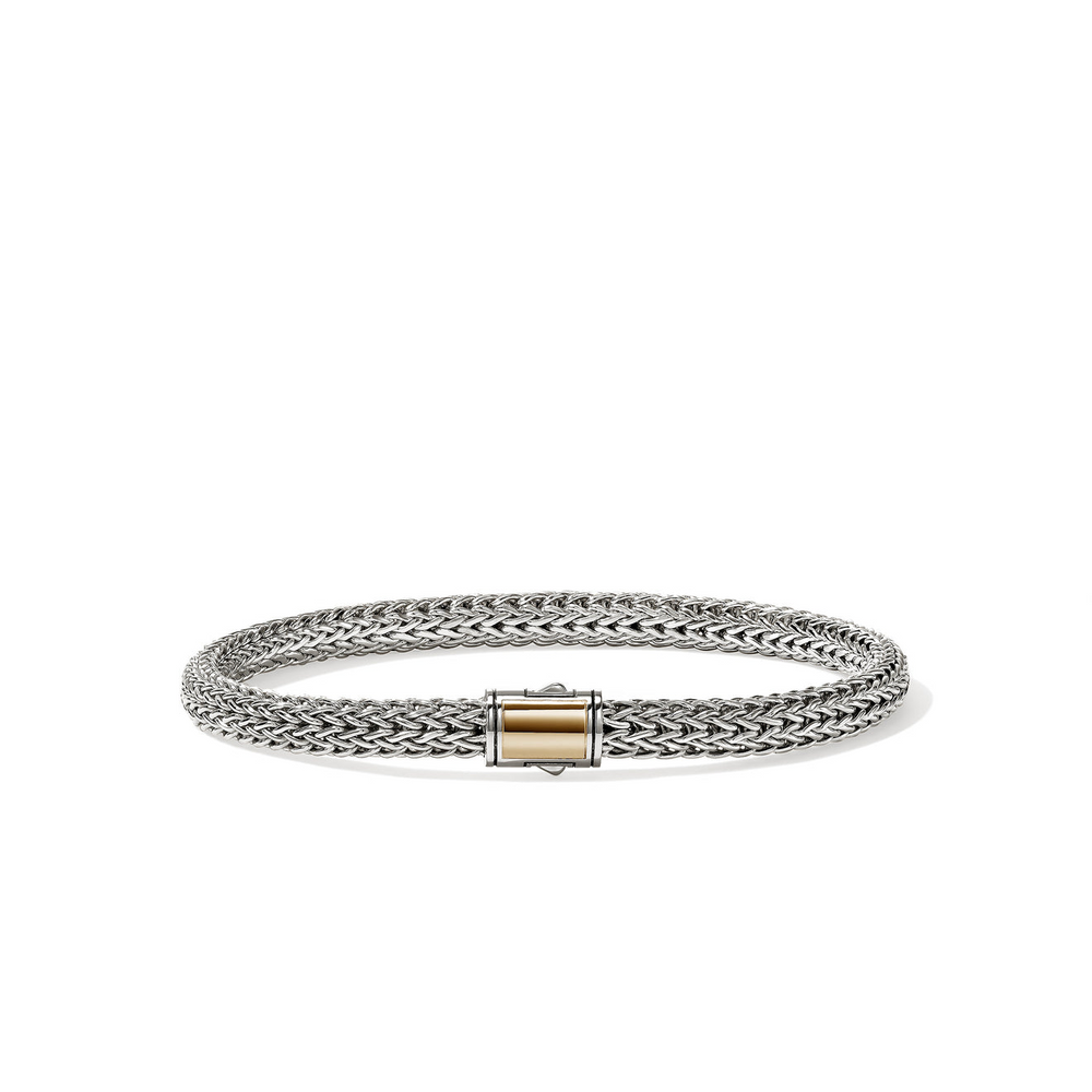 Icon 14K Gold & Silver 5mm XS Bracelet with Pusher Clasp by John Hardy