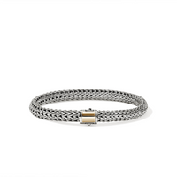 Icon 14K Gold & Silver 6.5mm Small Bracelet with Pusher Clasp by John Hardy