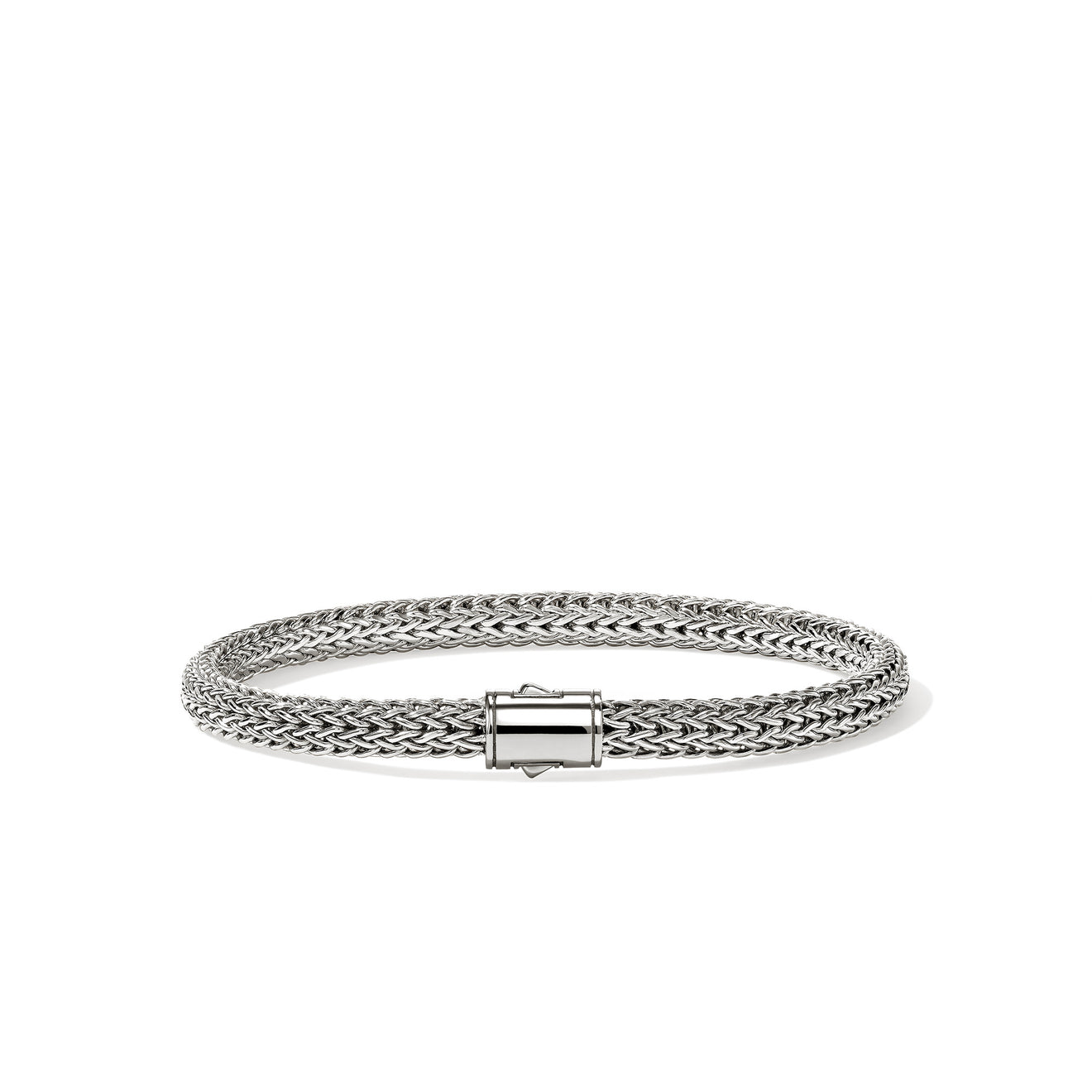 Icon Silver 5mm XS Bracelet with Pusher Clasp Sz S by John Hardy