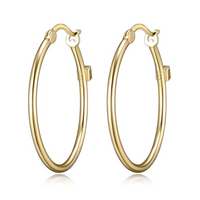 Plated Gold Hoop Earrings