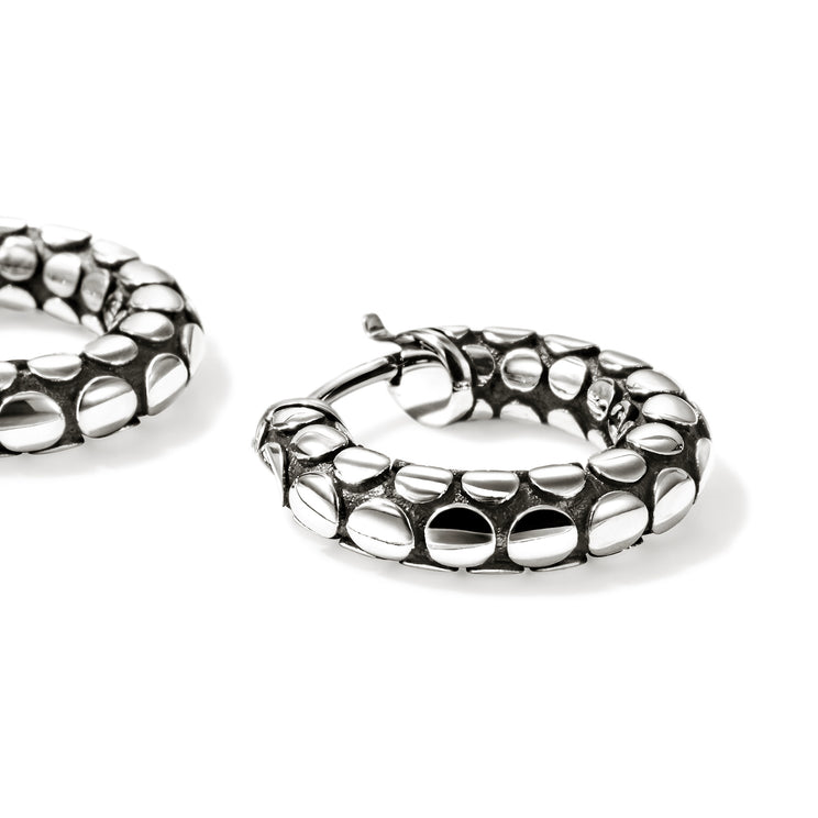Dot Silver 15mm  Hoop Earrings by John Hardy