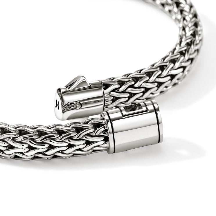 Icon Silver 6.5mm Small Bracelet with Pusher Clasp by John Hardy