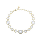 Yellow Gold Plated Essence Collection Necklace with CZ