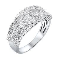 14K White Gold 1.00cttw Diamond Fashion Ring
