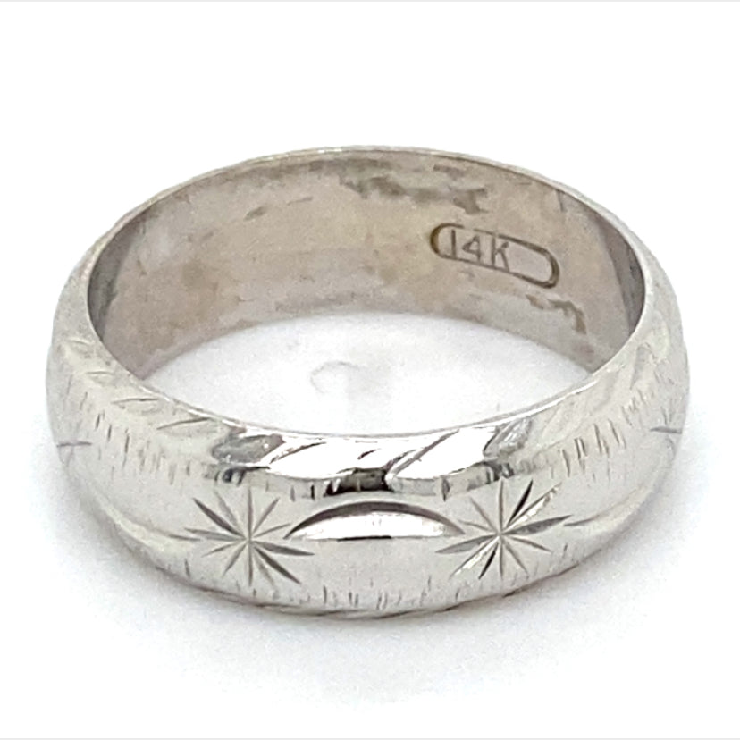 Estate Shooting Stars Wedding Band