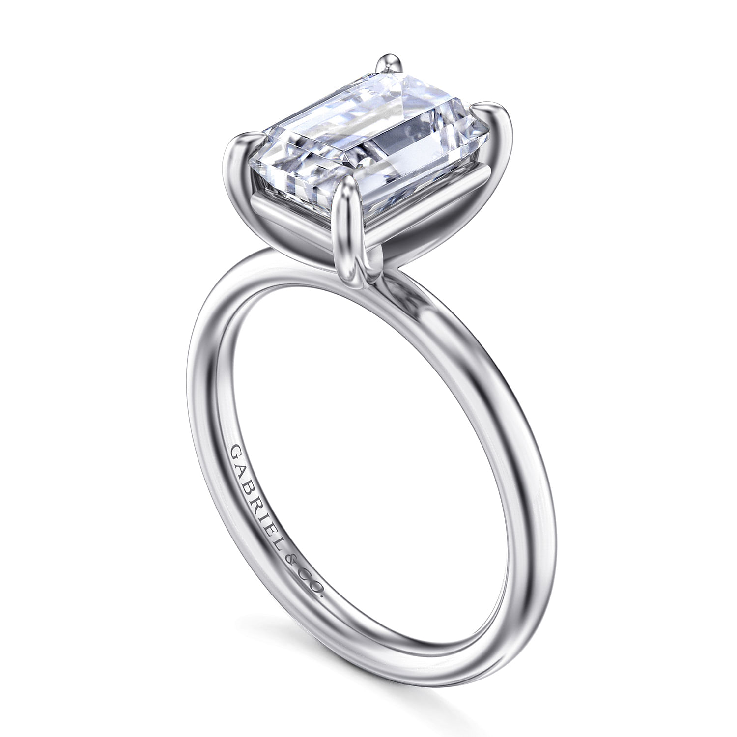 White Gold Semi-Mount Engagement Ring