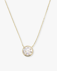 18K Yellow Gold Plated Simulated Diamond Mama Baroness Pendant