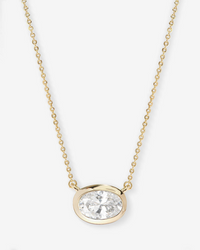 18K Yellow Gold Plated Simulated Diamond She's a Boss Pendant Necklace