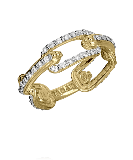 14K Yellow Gold 0.42cttw Diamond Ring By Vahan