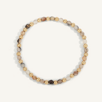 Fire Agate & 14K Gold Filled Harmony Gemstone Bead Bracelet by Dee Berkley